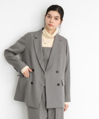 ＜THE SHOP TK (Women)＞【ヒルナンデス！で紹介】パウダリーツイルテーラード　／セットアップ可／洗える（２００２３４３６９７）