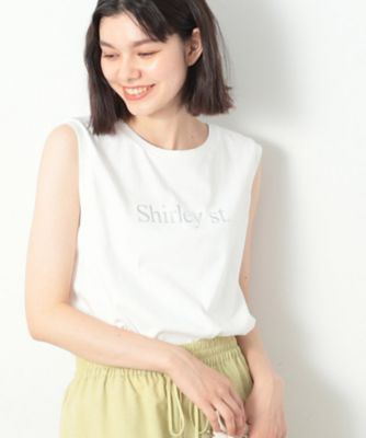 ＜Dessin (Women)＞箔ロゴプリントスリーブレスＴシャツ（ＸＳ～Ｌ）（２００２３４５０３０）