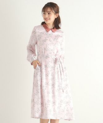 ★ ドレミちゃん様現行ローラアシュレイ　ロングシャツワンピース❤︎3way M L 花柄 フラワー リバティロングシャツドレス ／ シャツワンピース