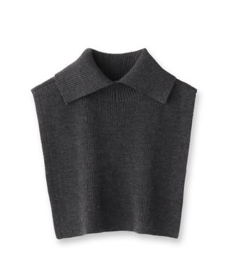 Y/PROJECT / I/2WAYタートルネックニット//セーター/S/ポリエステル/GRY 洗える／2WAY】タートルネックニットケープ（2002345126