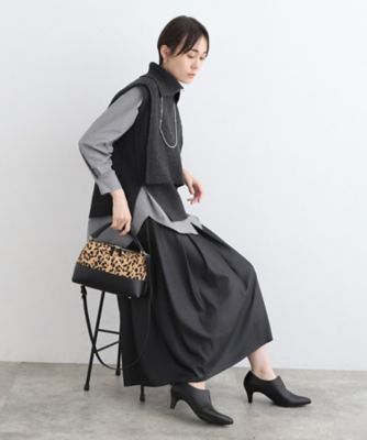 洗える／2WAY】タートルネックニットケープ（2002345126