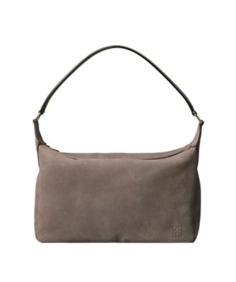 ＜HIROFU (Women)＞【アルタレーナ】ヌバック　レザーショルダーバッグ　Ｍ　本革（商品番号：Ｐ２５－３８４０１）（２００２３４５３０３）