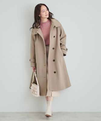 アキラーノリモンディ　スタンドカラーウールコート　ベージュ ノーカラーウールコート ベージュ【AOKI公式通販】