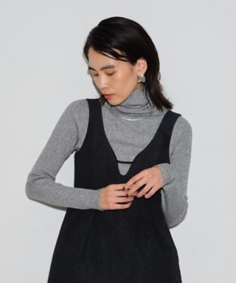 ＜GALLEST (Women)＞ラメリブタートルニット（２００２３４６７９７）