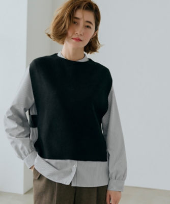 ＜GROVE (Women)＞ベスト×シャツＳＥＴ（２００２３４６９００）