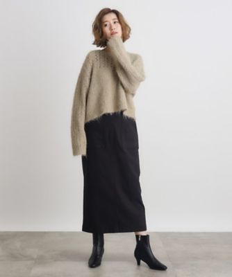 透かし編みクロップドニット（2002346914） | GROVE (Women