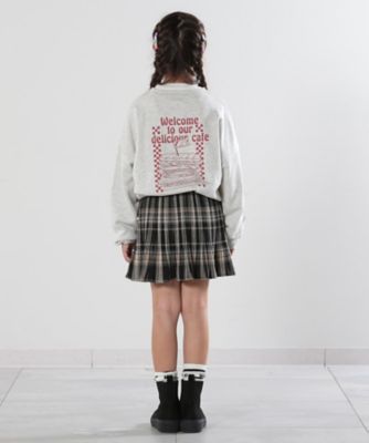 【１１０－１４０ｃｍ】クマチャーム付きチェックプリーツスカート（２００２３４７０４５）