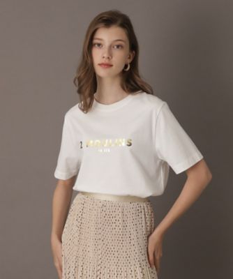 【洗える】ベーシックコットン箔ロゴＴシャツ（２００２３４７７１０）