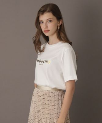 【洗える】ベーシックコットン箔ロゴＴシャツ（２００２３４７７１０）
