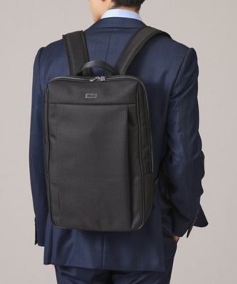 ONOFF兼用／13インチPC対応】スリム ヘリンボン リュック