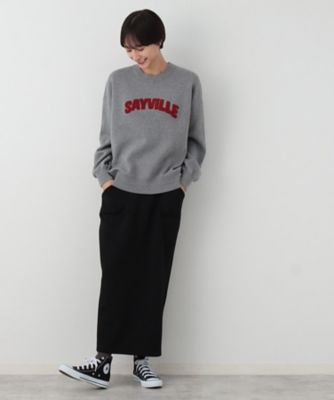 【洗える】サガラ刺繍ロゴニット（ＸＳ～Ｌ）（２００２３４８９１４）
