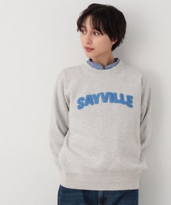【洗える】サガラ刺繍ロゴニット（ＸＳ～Ｌ）（２００２３４８９１４）