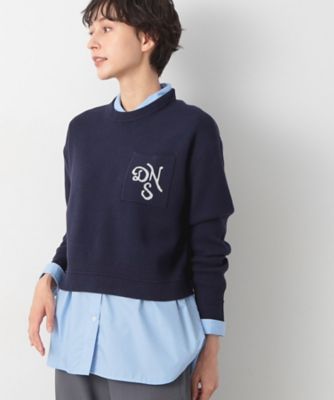 【洗える】ロゴジャカードショート丈ニット（ＸＳ～Ｌ）（２００２３４８９２１）