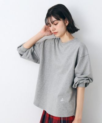 360度可愛い・洗える】バックヘンリーネックカットソー（XS
