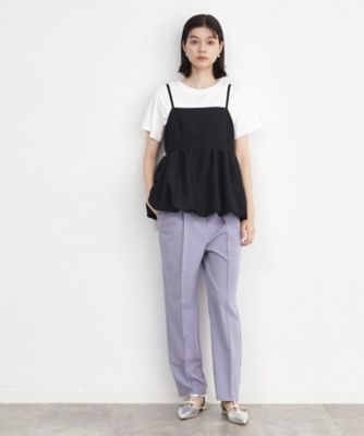 【ヒルナンデス！で紹介】【２点セット】バルーンキャミ×Ｔシャツ／洗える（２００２３４９４３４）