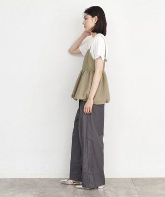 【ヒルナンデス！で紹介】【２点セット】バルーンキャミ×Ｔシャツ／洗える（２００２３４９４３４）