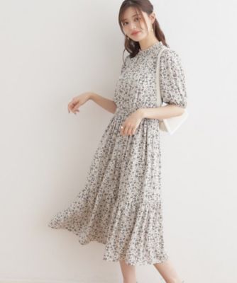 小花柄ティアードワンピース（2002350064） | COUTURE
