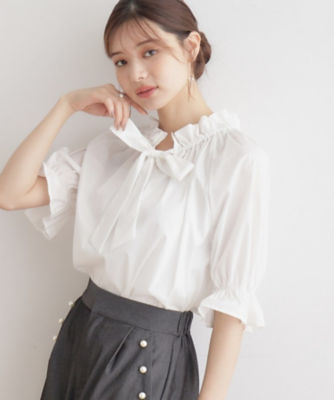 ＜COUTURE BROOCH (Women)＞ギャザーフリルリボンタイ（２００２３５００６５）