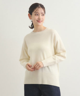 ＜LAURA ASHLEY＞【ウールカシミヤ混／５ｃｏｌｏｒｓ】クルーネックニット（２００２３５０７６４）