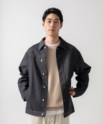 ＜THE SHOP TK (Men)＞エバーデニムブルゾン　セットアップ可／色落ちしにくい（２００２３５１４１１）