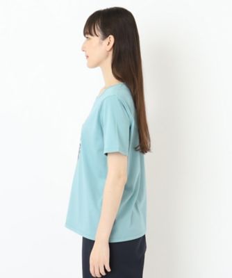 花柄刺繍フェミニンＴシャツ（２００２３５１４１８）