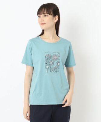 花柄刺繍フェミニンＴシャツ（２００２３５１４１８）