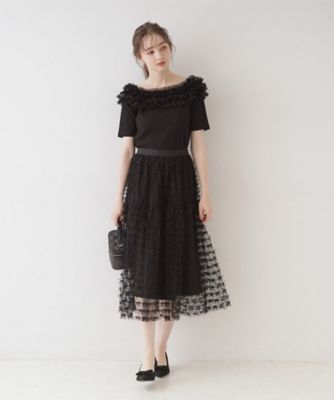 【追加オーダー決定・最強愛され】メニーリボンチュールティアードスカート 追加オーダー決定・最強愛され】メニーリボンチュールティアード