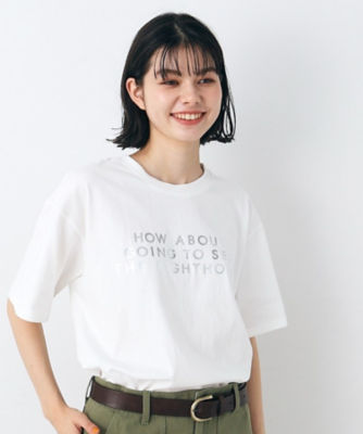 ＜Dessin (Women)＞レタード箔プリントＴシャツ（ＸＳ～Ｌ）（２００２３５２１３７）