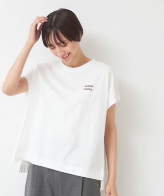 ＜Dessin (Women)＞フロッキープリントポイントロゴＴシャツ（ＸＳ～Ｌ）（２００２３５２１３８）