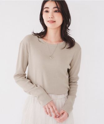 【長袖Ｔシャツ】ラメテレコカットソー（２００２３５２２２２）