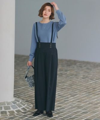 ＜GROVE (Women)＞２ＷＡＹショルダーストラップワイドパンツ（２００２３５３０６３）
