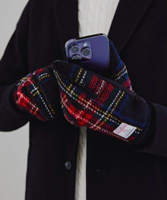 ハリスツイード生地使用　スマホ対応手袋　グローブ　／　Ｈａｒｒｉｓ　Ｔｗｅｅｄ（２００２３５３０７９）