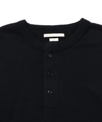 ｂｌｕｒｈｍｓ（ブラームス）コットンシルクネップベースボールヘンリーネックロングＴシャツ（２００２３６３７１６）