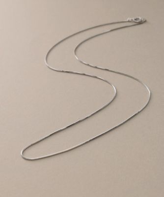 プラチナ　コンパクトチェーン　ネックレス（４０ｃｍ）（２００２３６４４０８）
