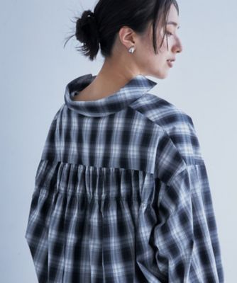 【＠ＢＡＩＬＡ掲載】バックシャーリングシャツ／魅せる体形カバー服／洗える／ヒルナンデス！で紹介！（２００２３６４６３５）