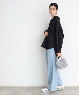 【＠ＢＡＩＬＡ掲載】バックシャーリングシャツ／魅せる体形カバー服／洗える／ヒルナンデス！で紹介！（２００２３６４６３５）