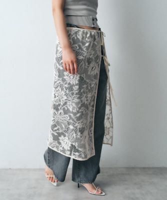 ｇａｒｄｅｎ　ｌａｃｅ　ｗｒａｐ　ｓｋｉｒｔ（２００２３６４９９６）