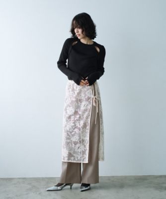 ｇａｒｄｅｎ　ｌａｃｅ　ｗｒａｐ　ｓｋｉｒｔ（２００２３６４９９６）