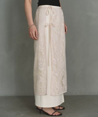 ｇａｒｄｅｎ　ｌａｃｅ　ｗｒａｐ　ｓｋｉｒｔ（２００２３６４９９６）