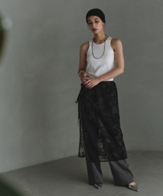 ｇａｒｄｅｎ　ｌａｃｅ　ｗｒａｐ　ｓｋｉｒｔ（２００２３６４９９６）
