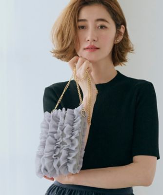 ＜GROVE (Women)＞チュールティアードミニショルダー（２００２３６５００８）
