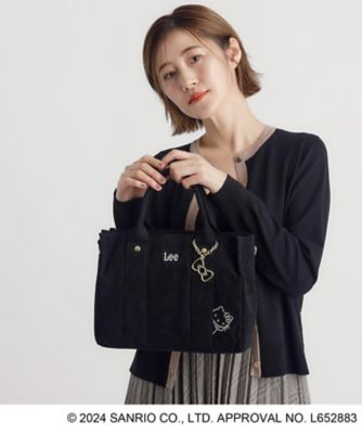 【Ｌｅｅ別注】ハローキティコーデュロイ刺繍スクエアトート（２００２３６５０５３）