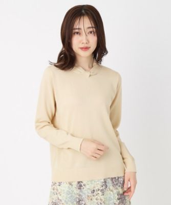 【SALE】CORDIER (Women)/コルディア【アンサンブル/手洗い可】サンライズ スプリングニットプルオーバー(2002366699) ベージュ050 トップス【三越伊勢丹/公式】