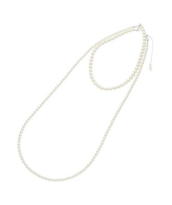 ＜Reflect (Women)＞【夏ＳＡＬＥ／フォーマル／３ＷＡＹ】二連パール調ネックレス（２００２３６７１４０）