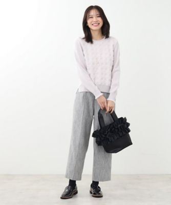 【ＷＥＢ限定カラーあり／手洗い可】フェザーヤーンニット（２００２３６７４１０）