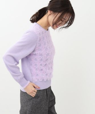 【ＷＥＢ限定カラーあり／手洗い可】フェザーヤーンニット（２００２３６７４１０）