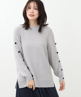 【ＳＡＬＥ／ＷＥＢ限定カラーあり／手洗い可】ハイネックチュニック丈ニット（２００２３６７４１５）