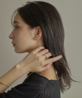 COCOSHNIK K10プランプシェイプ オープンリング 12号121000円 K10プランプシェイプオープン リング（2002367786