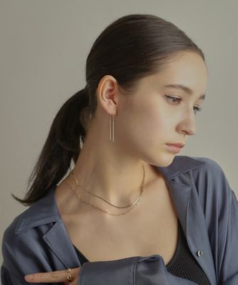 Ｋ１０丸線バー　フリンジピアス（２００２３６７９０１）