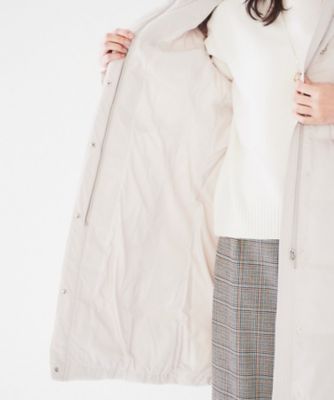 撥水／洗える／フード取り外し】ファー付きロングダウンコート